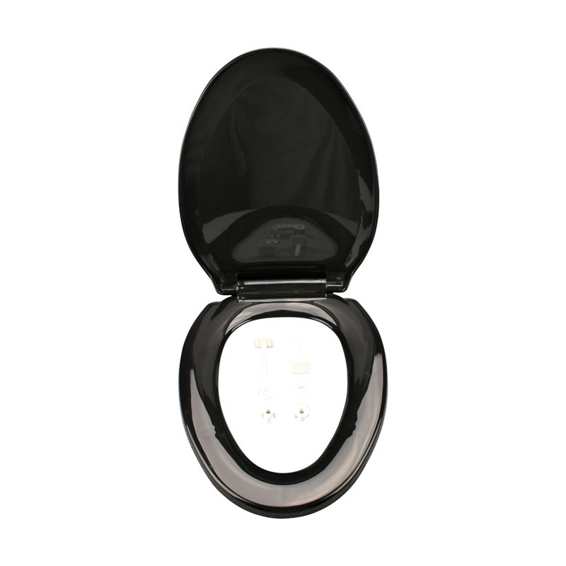 The Renovators Supply Inc. Black Slow Close Elongated Toilet Seat